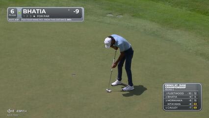 Akshay Bhatia | Round 2 | 6th hole | Shot 4 | 2025 FedEx St. Jude