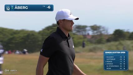 Ludvig Åberg | Round 4 | 12th hole | Shot 4 | 2025 Genesis Scottish Open