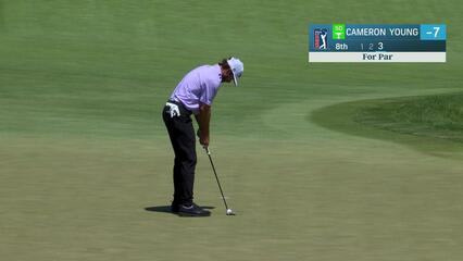 Cameron Young | Round 3 | 8th hole | Shot 4 | 2025 Truist Championship