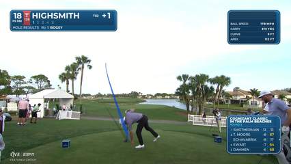 Joe Highsmith | Round 2 | 18th hole | Shot 1 | 2026 Cognizant Classic