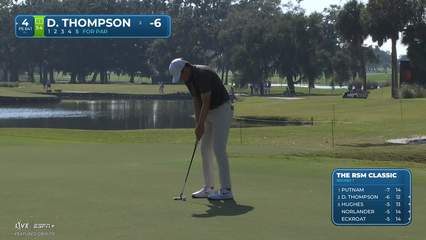 Davis Thompson | Round 1 | 4th hole | Shot 5 | 2025 The RSM Classic