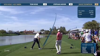 Davis Thompson | Round 2 | 18th hole | Shot 1 | 2025 THE PLAYERS