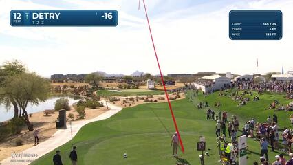 Thomas Detry | Round 3 | 12th hole | Shot 1 | 2025 WM Phoenix Open
