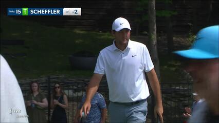 Scottie Scheffler | 2023 the Memorial | Round 3 | 15th hole | Shot 4