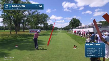 Ryan Gerard | Round 3 | 17th hole | Shot 1 | 2025 Rocket Classic