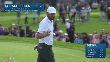Scottie Scheffler | Round 4 | 13th hole | Shot 4 | 2025 Genesis