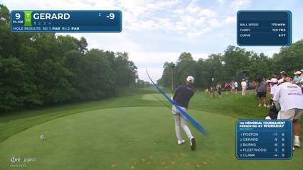 Ryan Gerard | Round 3 | 9th hole | Shot 1 | 2026 the Memorial
