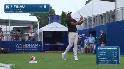 Tony Finau | Round 2 | 10th hole | Shot 1 | 2025 Wyndham