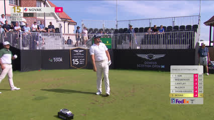 Andrew Novak | Round 1 | 15th hole | Shot 1 | 2026 Genesis Scottish Open