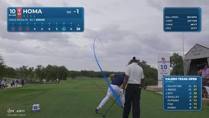 Max Homa | Round 2 | 10th hole | Shot 1 | 2026 Valero