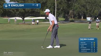 Harris English | Round 2 | 9th hole | Shot 4 | 2025 The RSM Classic