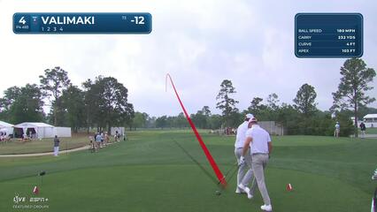 Sami Valimaki | Round 4 | 4th hole | Shot 1 | 2025 Houston Open