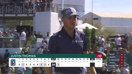 Justin Thomas | Round 3 | 10th hole | Shot 3 | 2025 WM Phoenix Open