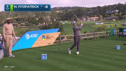 Matt Fitzpatrick | Round 2 | 7th hole | Shot 1 | 2026 AT&T Pebble Beach