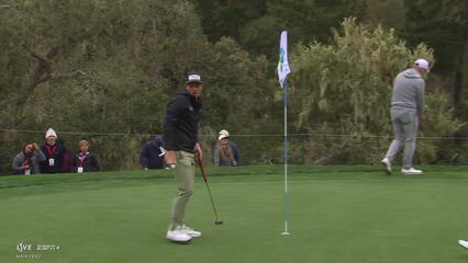 Viktor Hovland | Round 2 | 14th hole | Shot 5 | 2025 AT&T Pebble Beach