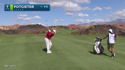 Aldrich Potgieter | Round 1 | 7th hole | Shot 3 | 2025 Bank of Utah