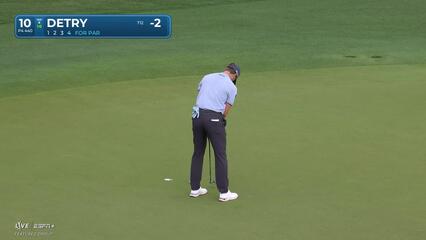 Thomas Detry | Round 1 | 10th hole | Shot 4 | 2025 Houston Open