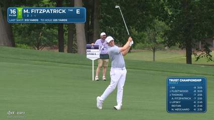 Matt Fitzpatrick | Round 3 | 16th hole | Shot 2 | 2026 Truist Championship