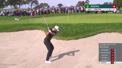Ludvig Åberg | Round 4 | 6th hole | Shot 3 | 2025 Genesis