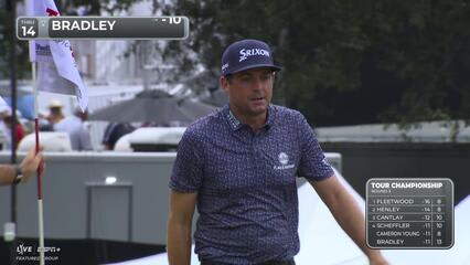 Keegan Bradley | Round 3 | 14th hole | Shot 5 | 2025 TOUR Championship