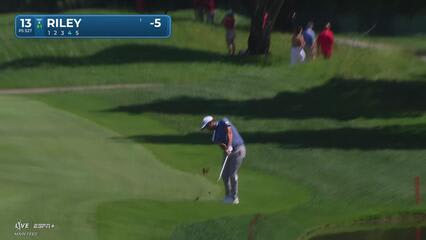 Davis Riley | Round 1 | 13th hole | Shot 4 | 2025 Travelers