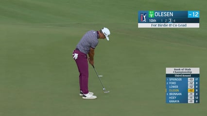 Thorbjørn Olesen | Round 3 | 10th hole | Shot 3 | 2025 Bank of Utah