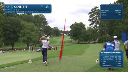 Jordan Spieth | Round 4 | 9th hole | Shot 1 | 2025 Wyndham