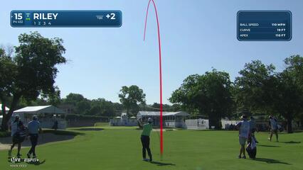 Davis Riley | Round 2 | 15th hole | Shot 2 | 2025 Charles Schwab