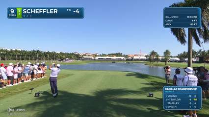 Scottie Scheffler | Round 2 | 9th hole | Shot 1 | 2026 Cadillac