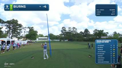 Sam Burns | Round 1 | 9th hole | Shot 1 | 2026 Texas Children's