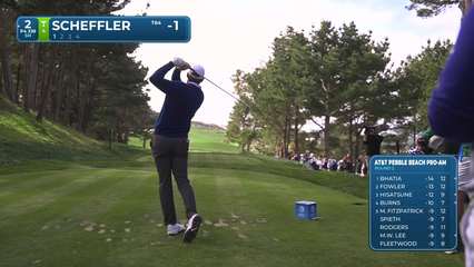Scottie Scheffler | Round 2 | 2nd hole | Shot 1 | 2026 AT&T Pebble Beach