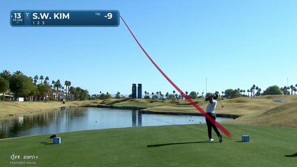 Si Woo Kim | Round 4 | 13th hole | Shot 1 | 2025 The American Express