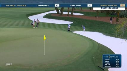 Cameron Young | Round 1 | 9th hole | Shot 3 | 2025 THE PLAYERS