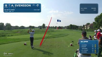 Adam Svensson | Round 2 | 8th hole | Shot 1 | 2025 3M Open