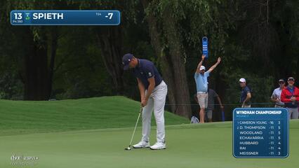 Jordan Spieth | Round 3 | 13th hole | Shot 5 | 2025 Wyndham