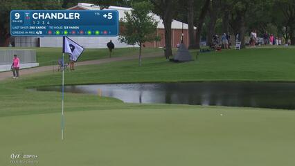 Will Chandler | Round 4 | 9th hole | Shot 2 | 2025 Charles Schwab