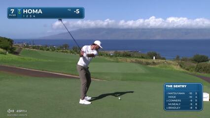 Max Homa | Round 2 | 7th hole | Shot 1 | 2025 The Sentry