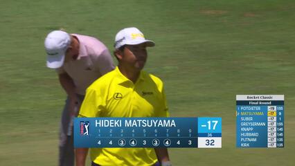 Hideki Matsuyama | Round 4 | 9th hole | Shot 3 | 2025 Rocket Classic