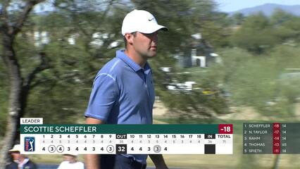 Scottie Scheffler | 2023 WM Phoenix Open | Round 4 | 14th hole | Shot 4