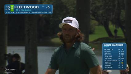 Tommy Fleetwood | Round 2 | 13th hole | Shot 2 | 2026 Cadillac