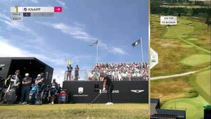 Jake Knapp | Round 4 | 1st hole | Shot 1 | 2025 Genesis Scottish Open