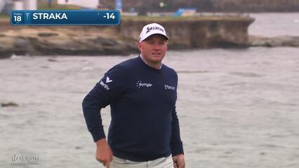 Sepp Straka | Round 2 | 18th hole | Shot 4 | 2025 AT&T Pebble Beach