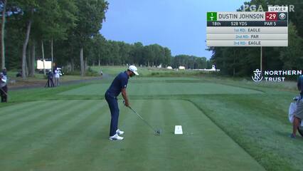 Dustin Johnson | 2020 THE NORTHERN TRUST | Round 4 | 18th hole | Shot 1