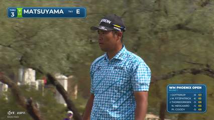 Hideki Matsuyama | Round 1 | 3rd hole | Shot 5 | 2026 WM Phoenix Open