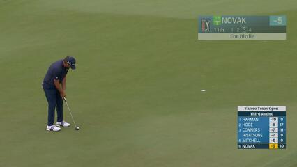Andrew Novak | Round 3 | 11th hole | Shot 3 | 2025 Valero