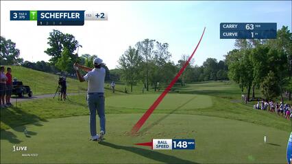 Scottie Scheffler | 2023 the Memorial | Round 3 | 3rd hole | Shot 1