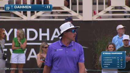 Joel Dahmen | Round 4 | 17th hole | Shot 4 | 2025 Wyndham
