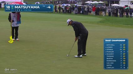 Hideki Matsuyama | Round 2 | 18th hole | Shot 5 | 2025 Truist Championship