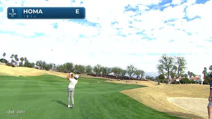 Max Homa | Round 1 | 1st hole | Shot 2 | 2026 The American Express