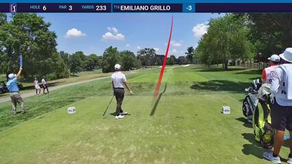 Emiliano Grillo | Round 2 | 6th hole | Shot 1 | 2025 ISCO Championship